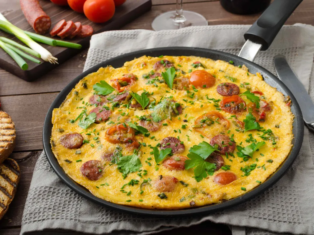 omelette espagnole au chorizo