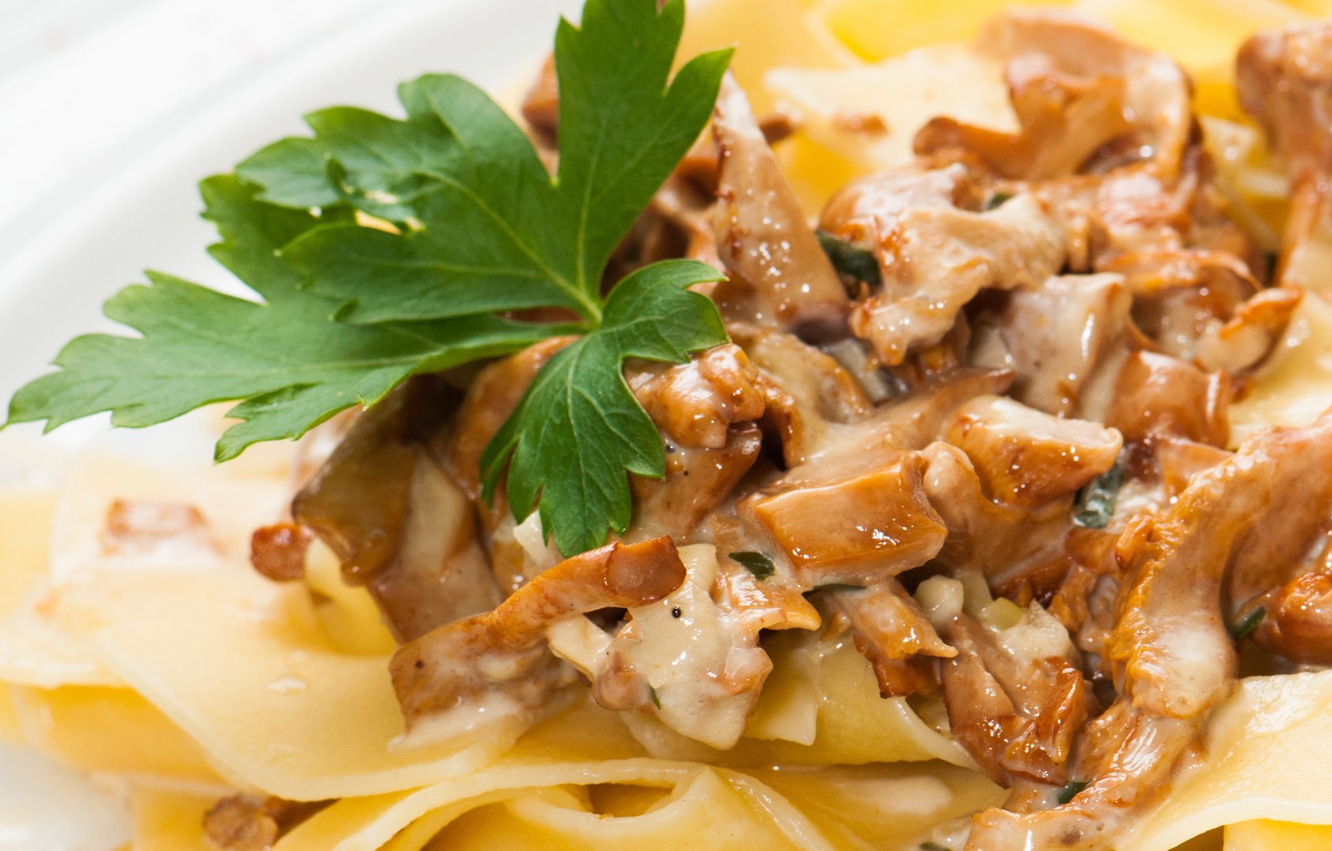 Pâtes à la forestière (chanterelles) Recette de Pâtes à la forestière