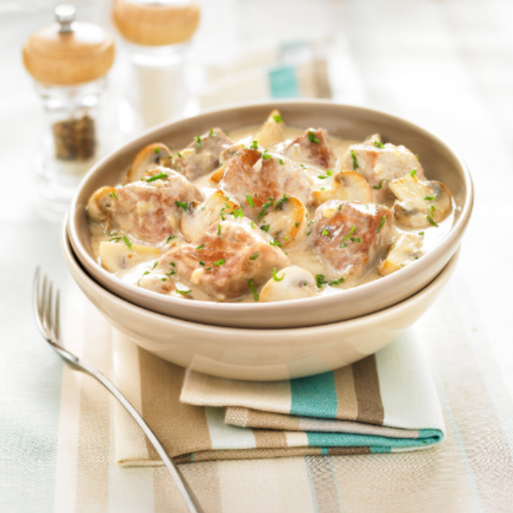 Le saut de veau aux champignons