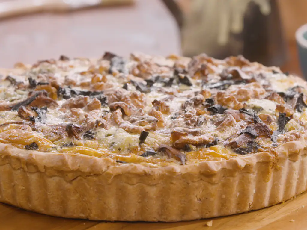 quiche aux champignons et noix par laurent mariotte