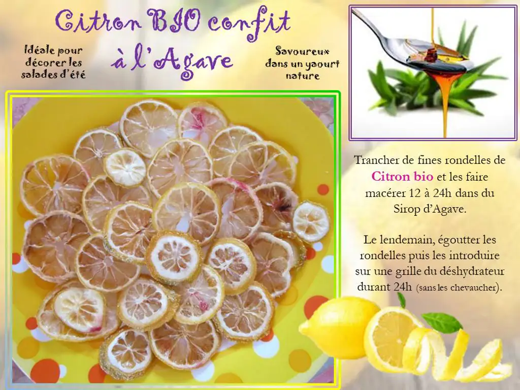 citron confit à l'agave