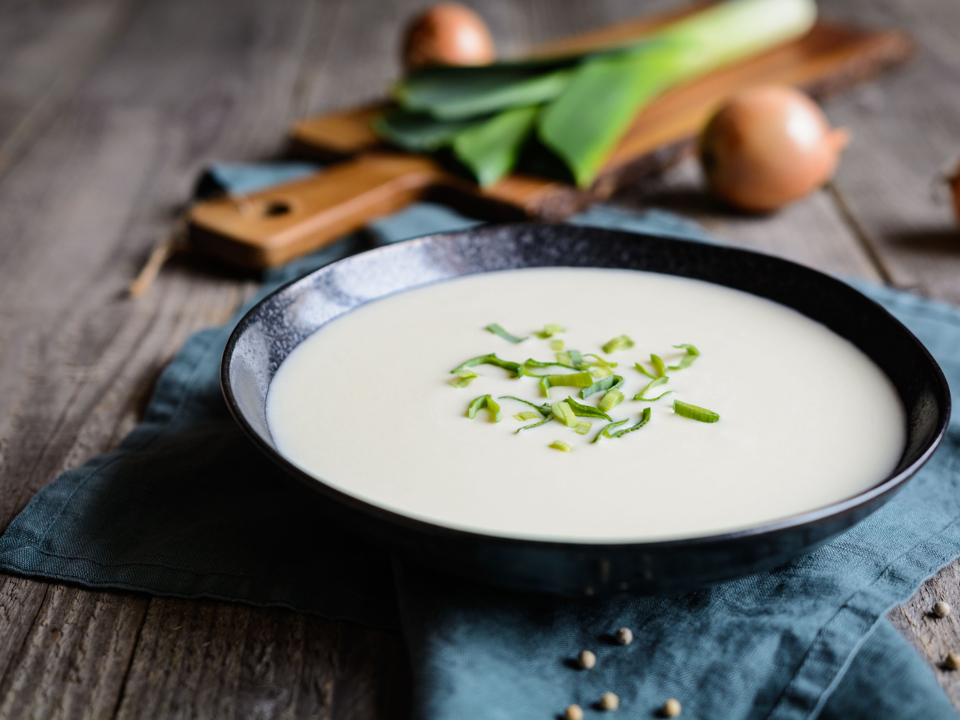 Crème vichyssoise. Recette de Crème vichyssoise. Marmiton