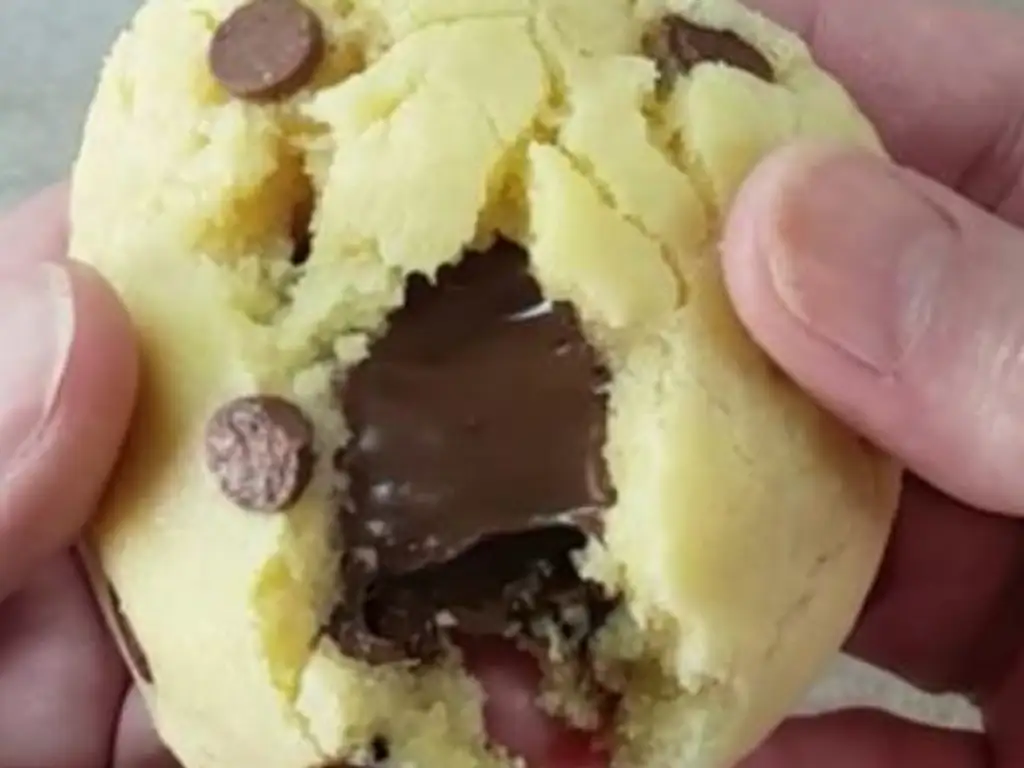 cookies noisettes et coeur coulant au nutella