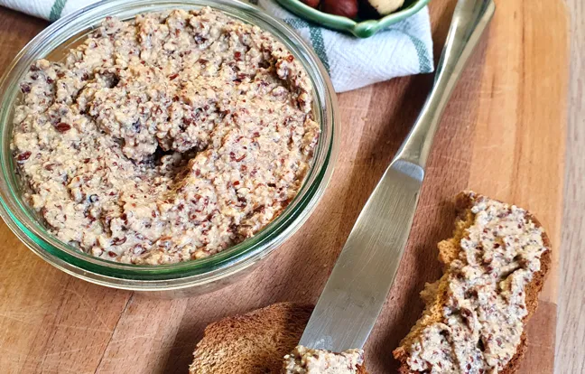 Pâté à l'okara de noisettes