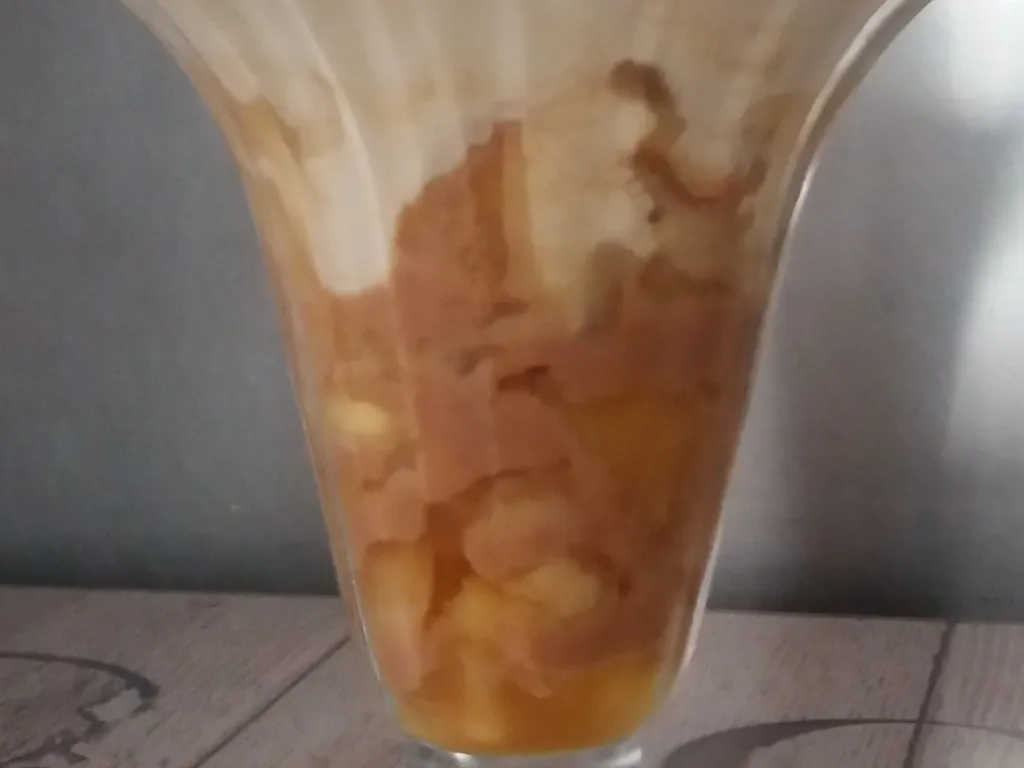 panna cotta aux pommes - caramel au beurre salé
