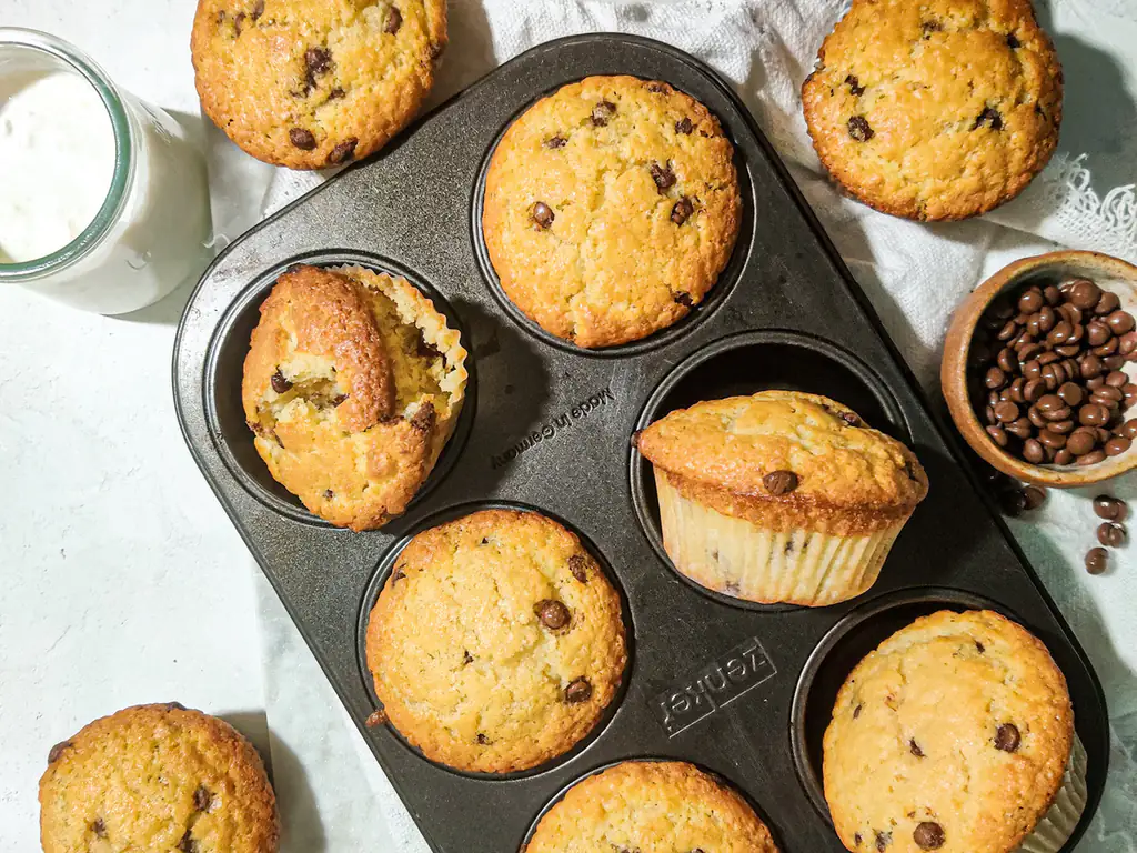 muffins aux pépites de chocolat par made in clem's
