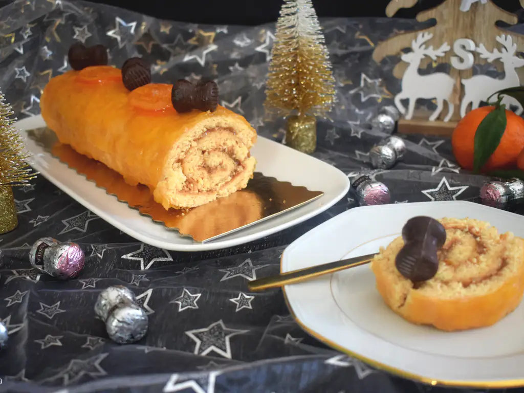 bûche à la confiture d'agrumes