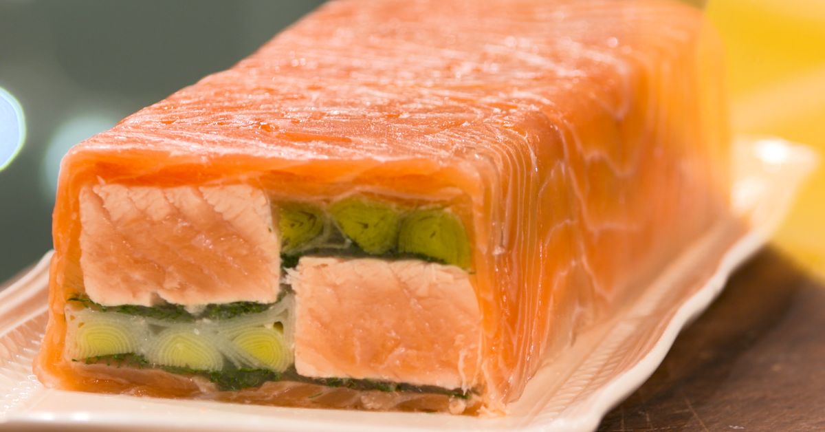 Terrine aux deux saumons par Laurent Mariotte recette de Terrine aux