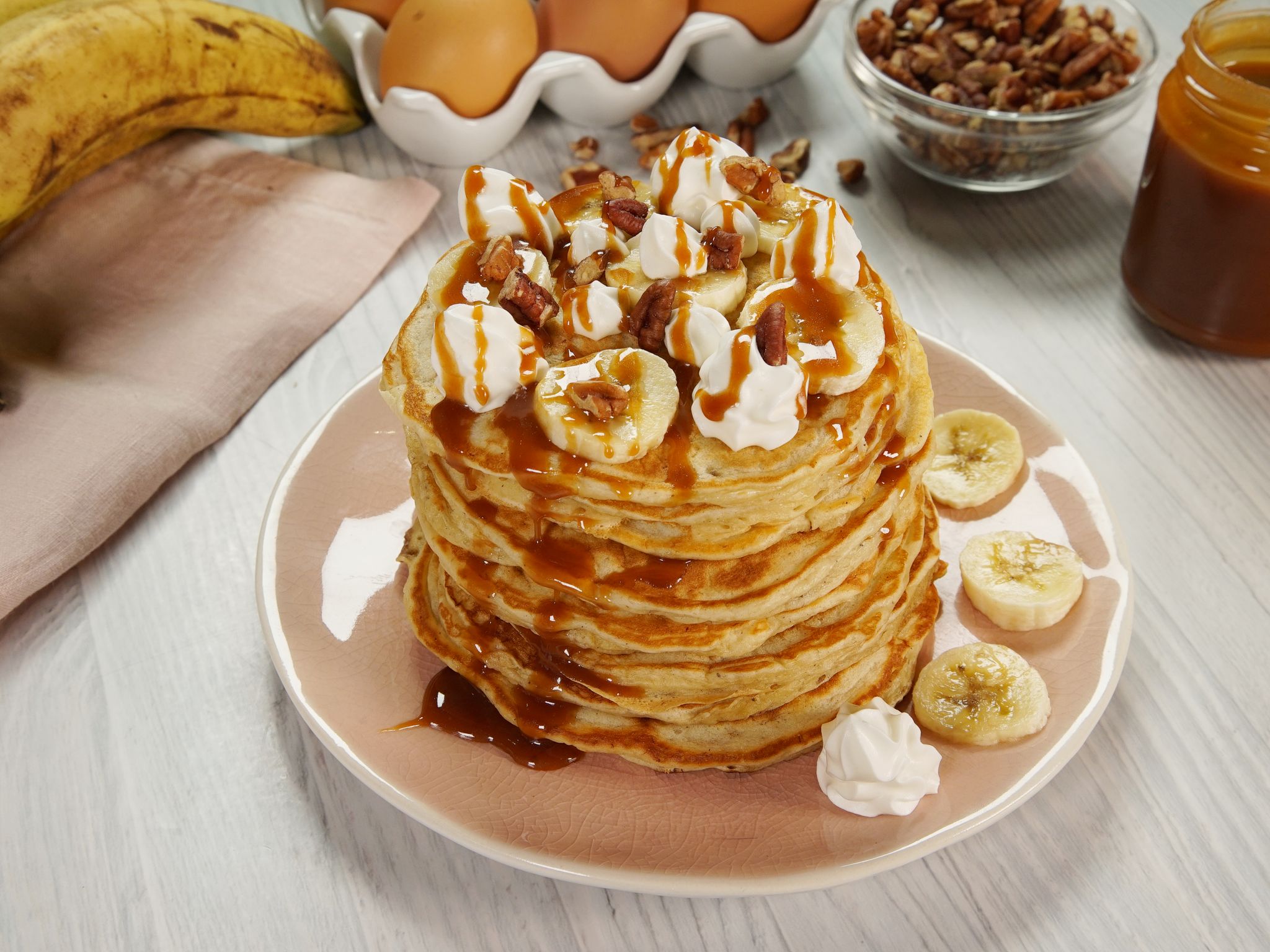 pancake banofee Recette de pancake banofee Marmiton