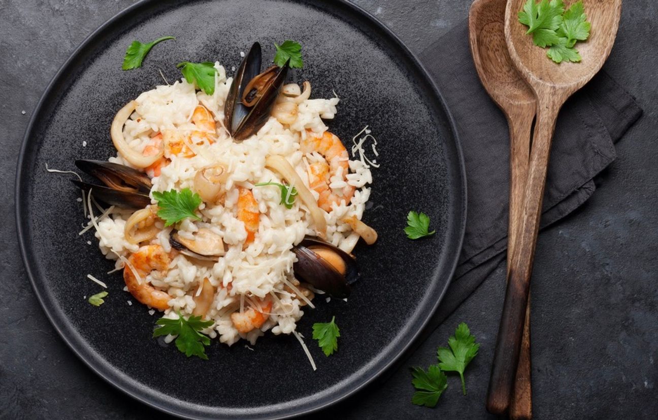 Risotto aux fruits de mer : Recette de Risotto aux fruits de mer