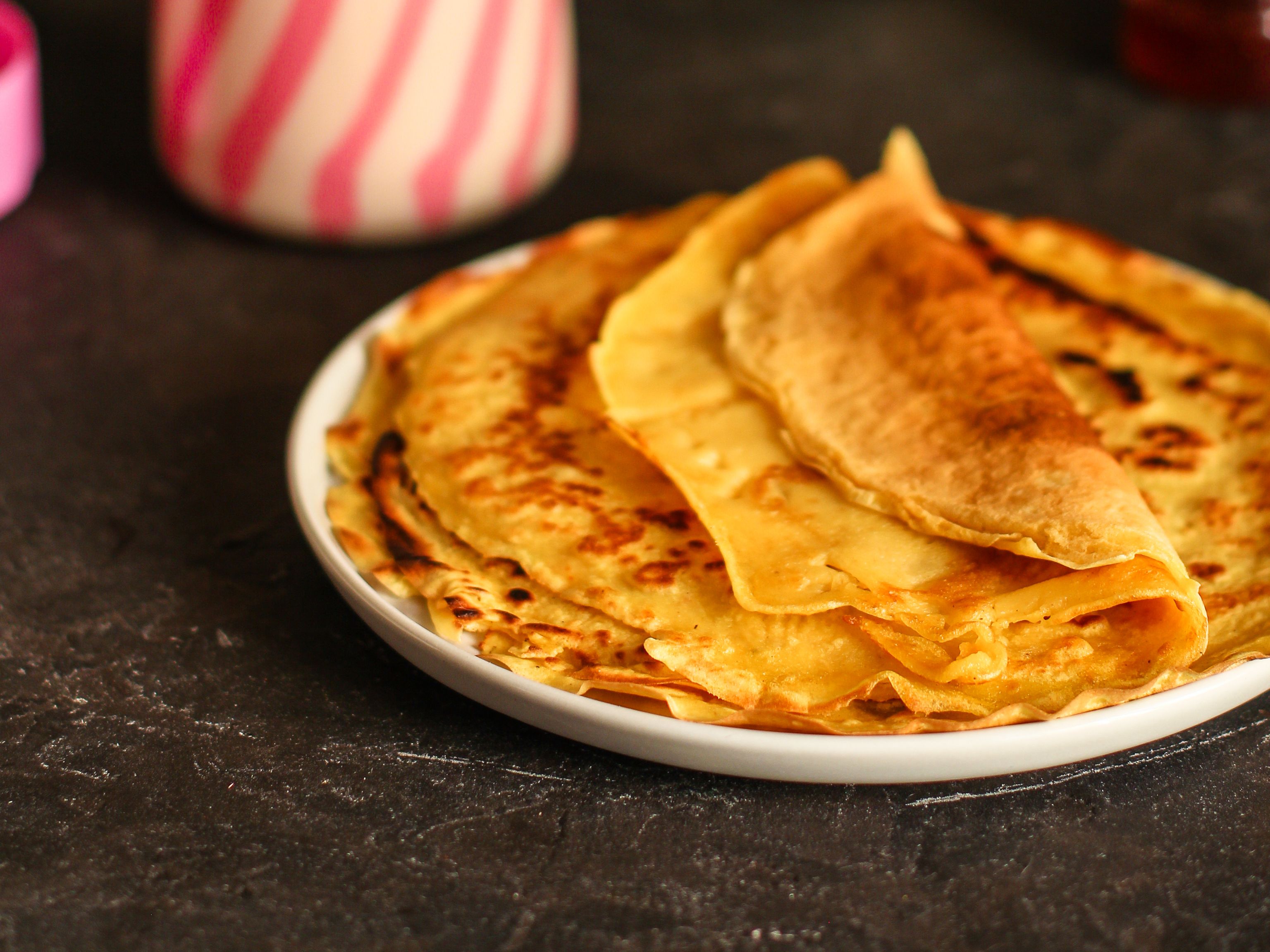 crêpes à la farine de patate douce sans gluten : Recette de crêpes à la ...