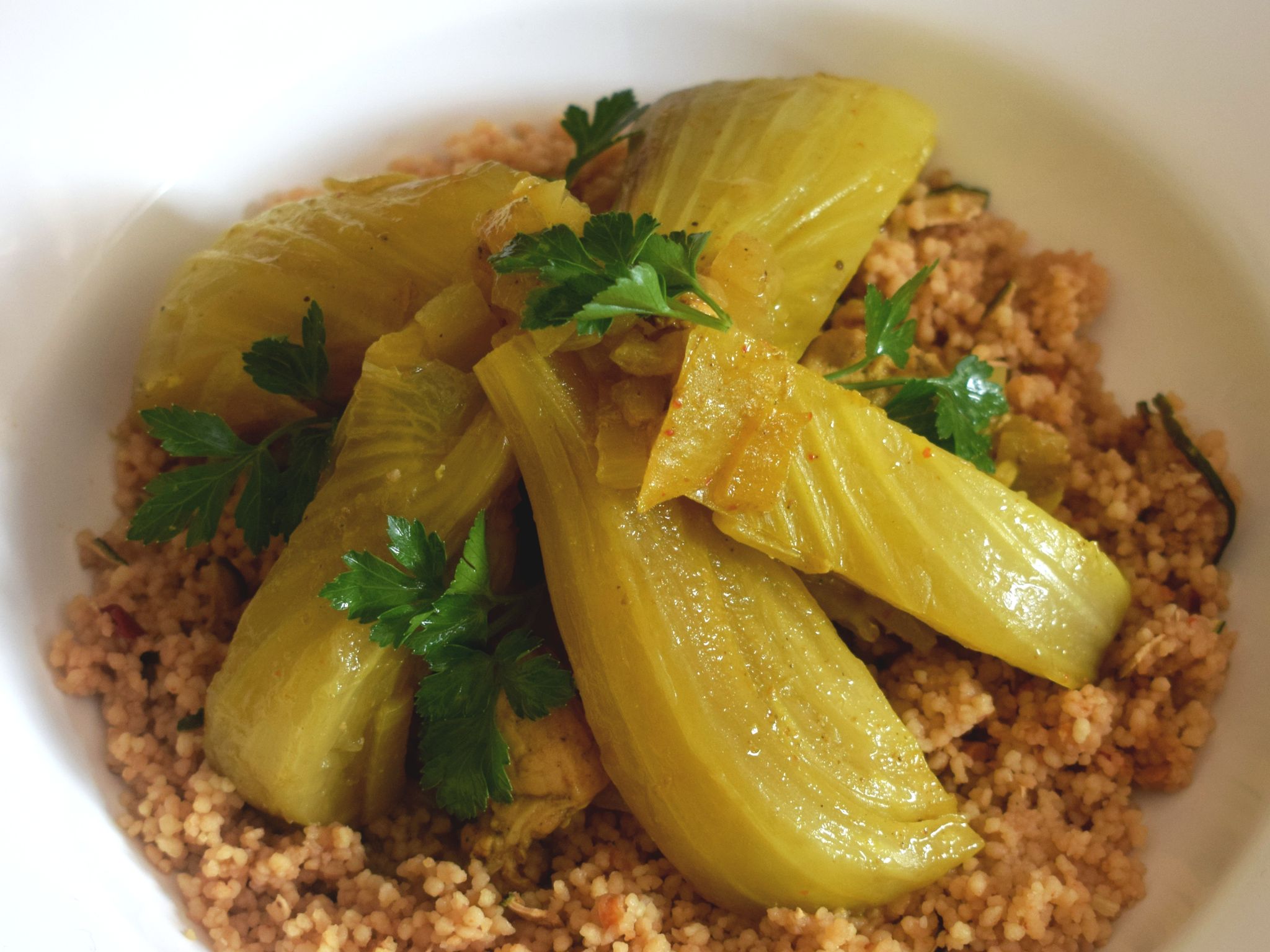 Tajine de poulet au fenouil Recette de Tajine de poulet au fenouil