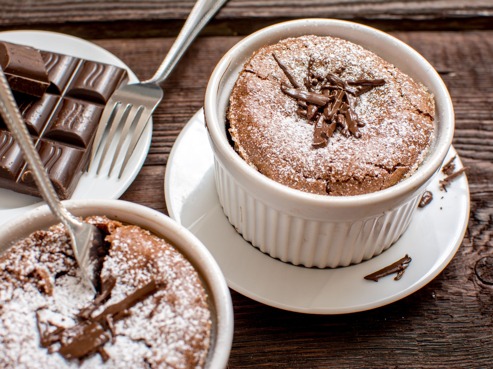 Fondant au chocolat au micro-ondes : Recette de Fondant au chocolat au ...