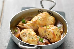 Lapin Au Vin Blanc (à La Cocotte) : Recette De Lapin Au Vin Blanc (à La ...