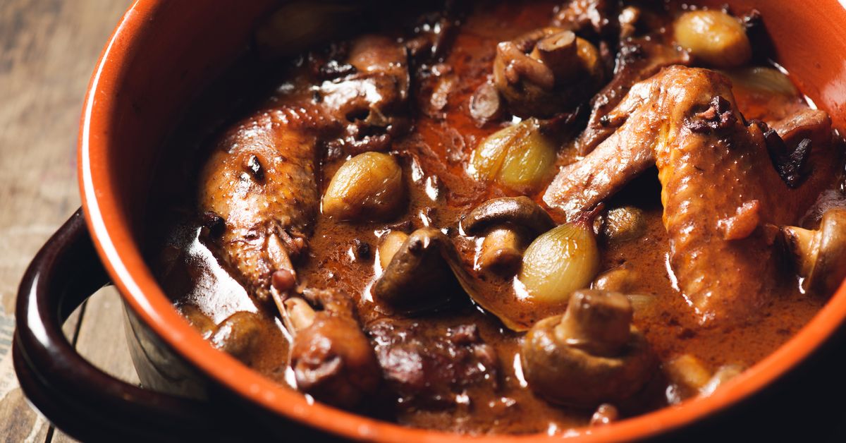 Coq Au Vin Facile : Recette De Coq Au Vin Facile