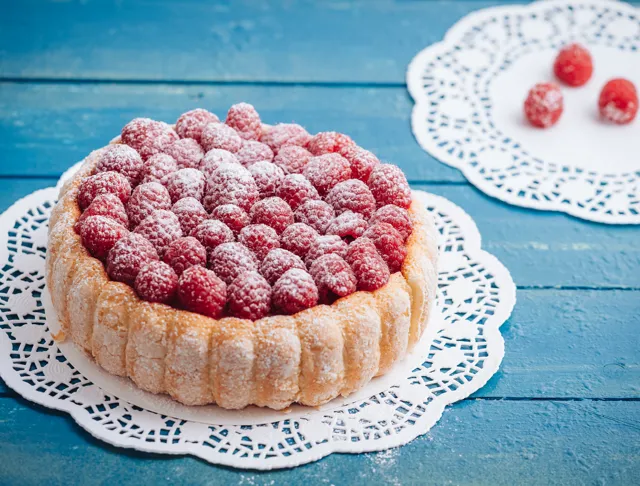Strawberry or Raspberry Charlotte** (Charlotte aux Fraises ou aux Framboises