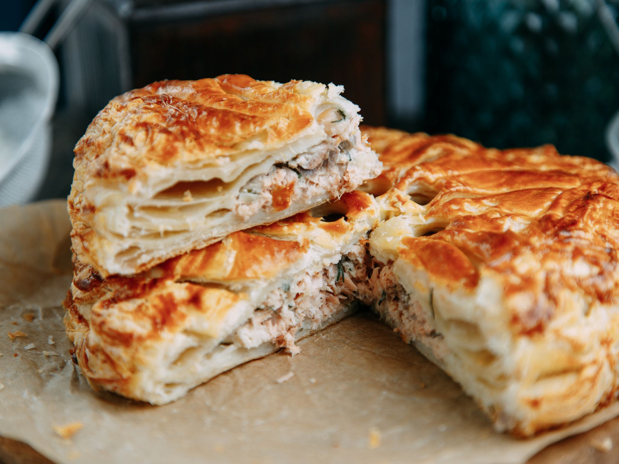 Tourte Au Saumon Et à La Béchamel Au Citron : Recette De Tourte Au ...