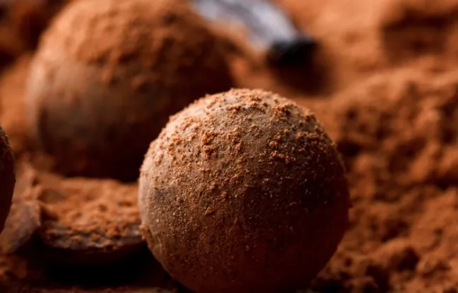 Trufas crujientes al ron