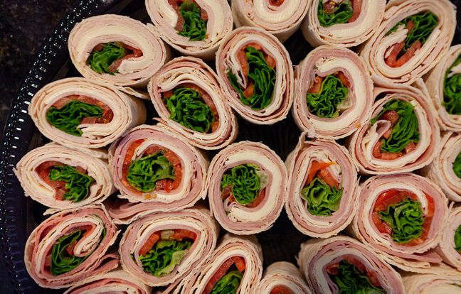 Rollitos mixtos con palmitos