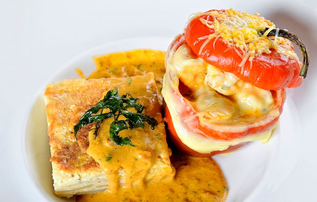 Rocoto relleno con pastel de papa