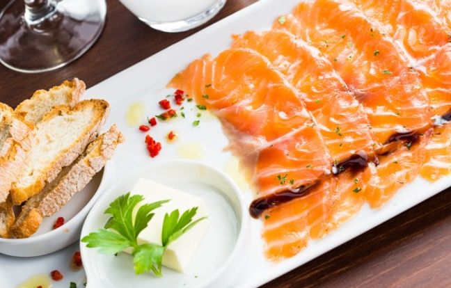 Carpaccio de trucha del mar