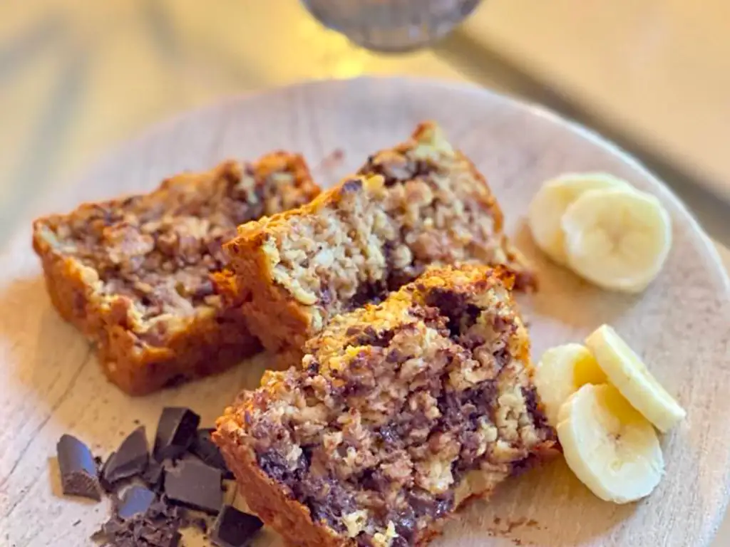 banana bread healthy (avoine - chocolat)