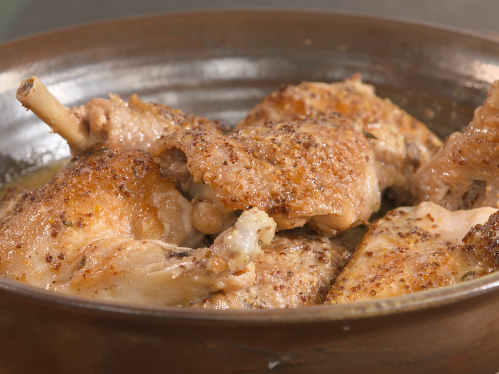 Blancs de poulet à la crème de moutarde - Recette par Plat et recette