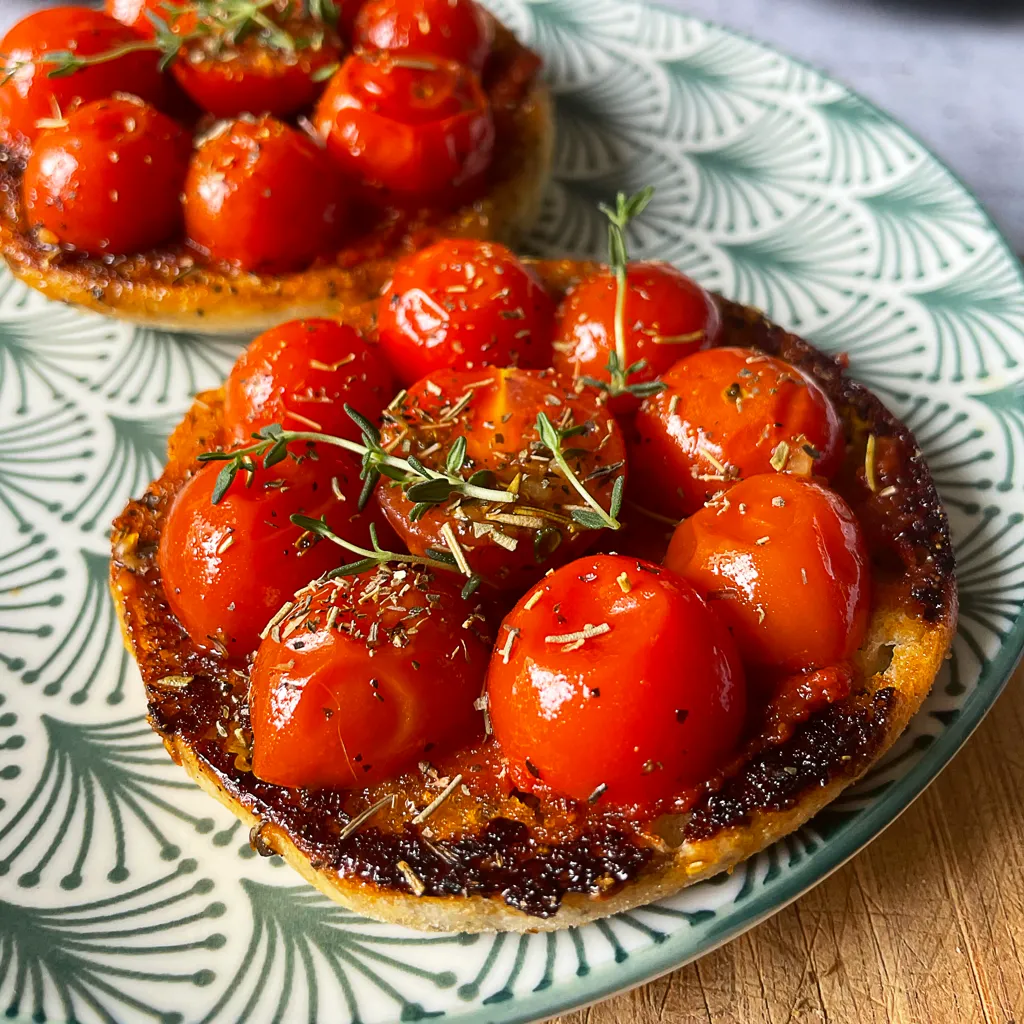 Pan con tomate - Toast de pain à la tomate - Recette