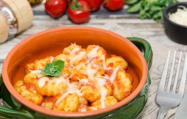 Ñoquis gratinados