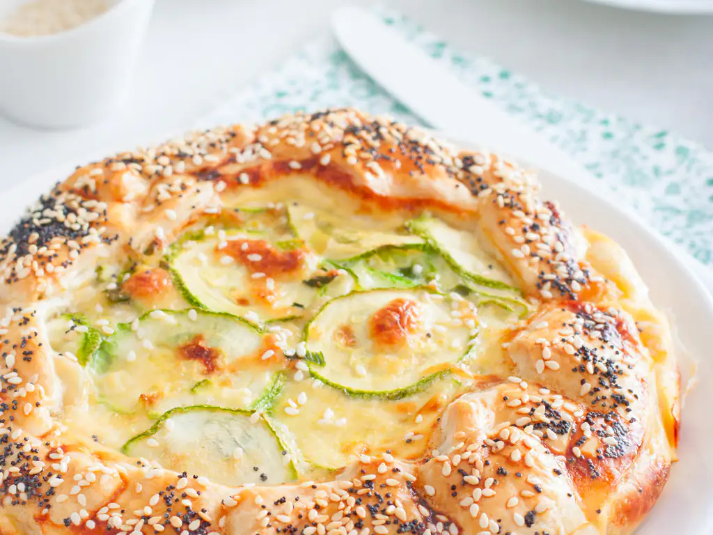 pizza rustique à la courgette