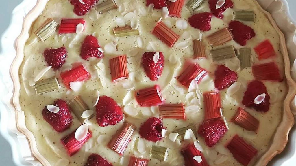 Tarte Rhubarbe Pomme Framboise Recette De Tarte Rhubarbe Pomme Framboise