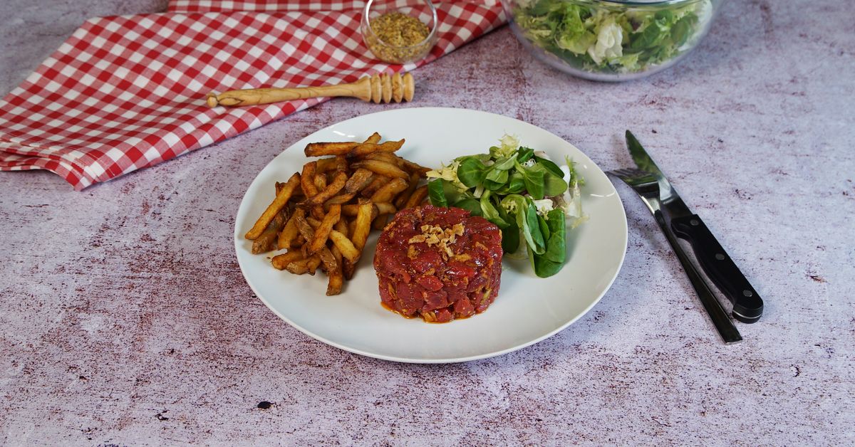 Tartare de Bœuf Charolais Label Rouge Moutarde à l’ancienne de