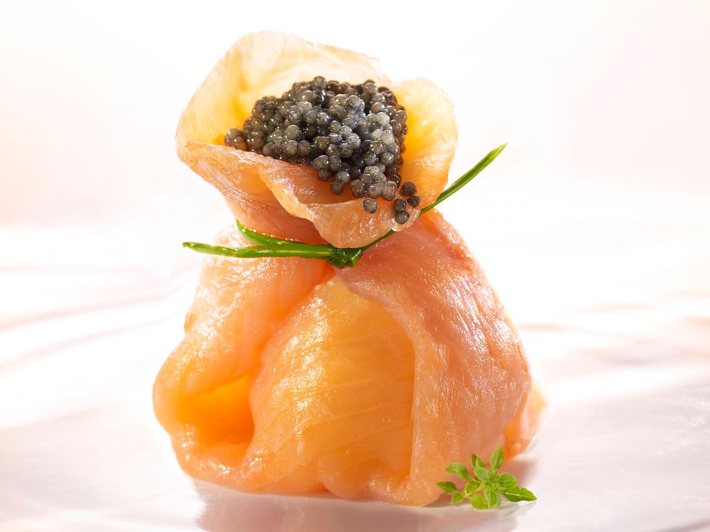 Aumonières de saumon fumé : Recette de Aumonières de saumon fumé