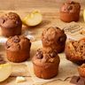 Muffins au chocolat caramel et dés de pomme