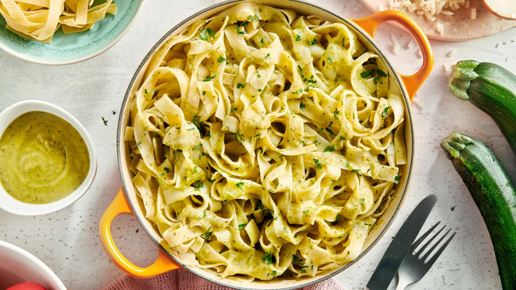 Sauce courgettes et oignons confits