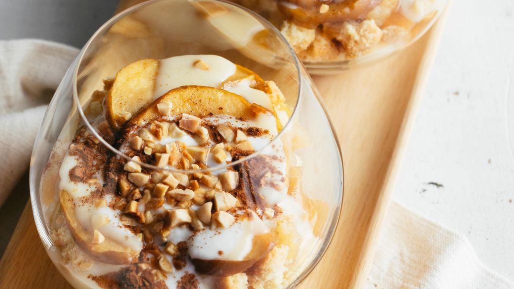 Verrine cookies-pommes