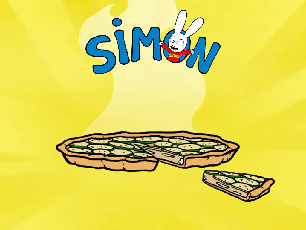 quiche à la courgette et au chèvre de simon super lapin