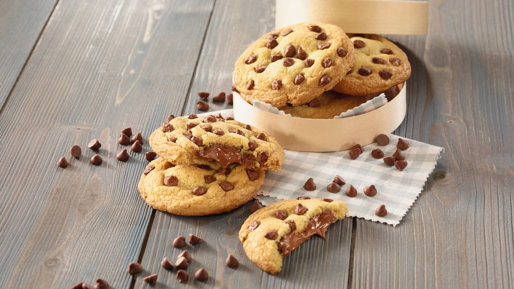 Cookies coeur de chocolat au lait et pépites de chocolat