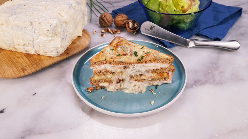 Croque Monsieur cheesy au Gorgonzola