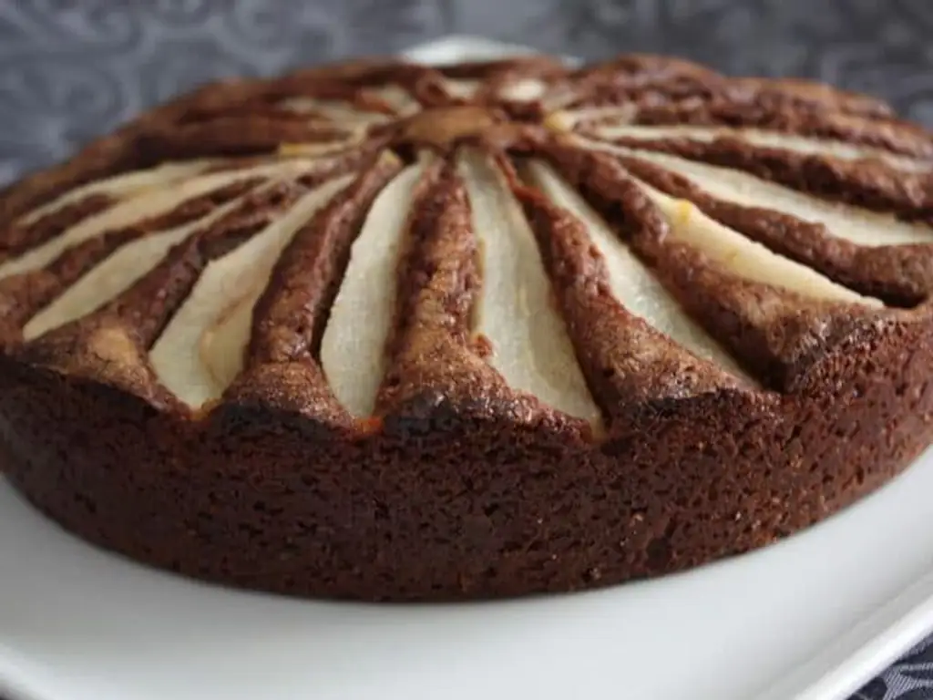 gateau poire/chocolat sans gluten ni lait
