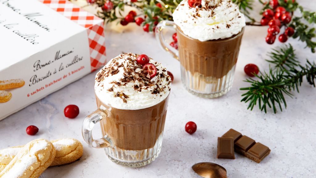 Verrines de Noël façon chocolat liégeois