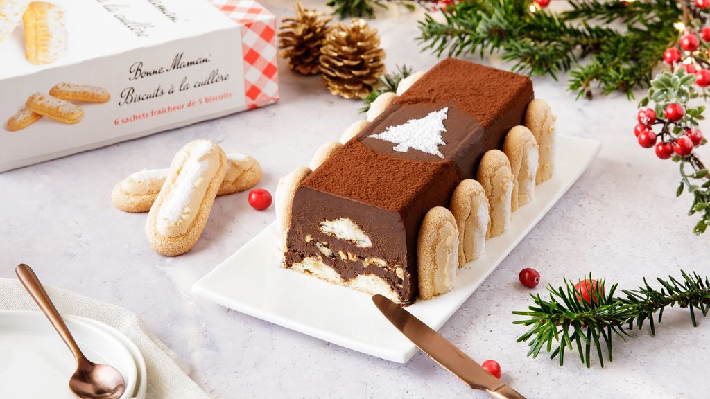 Délice au chocolat et biscuits à la cuillère