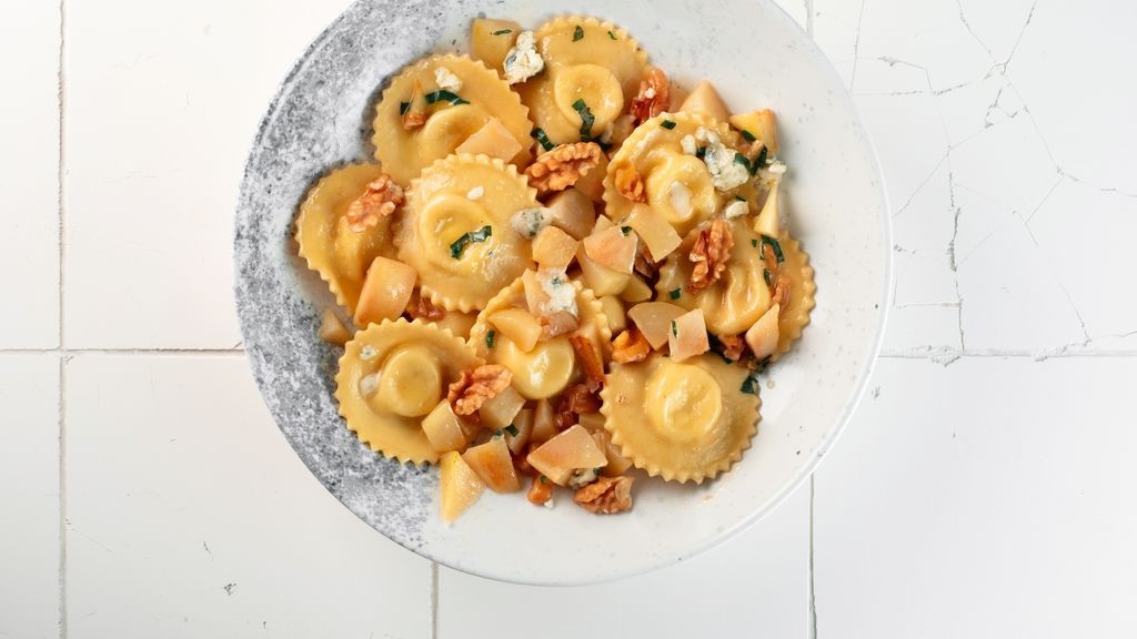 Raviolis à la courge, sauce aux noix, de la région PACA