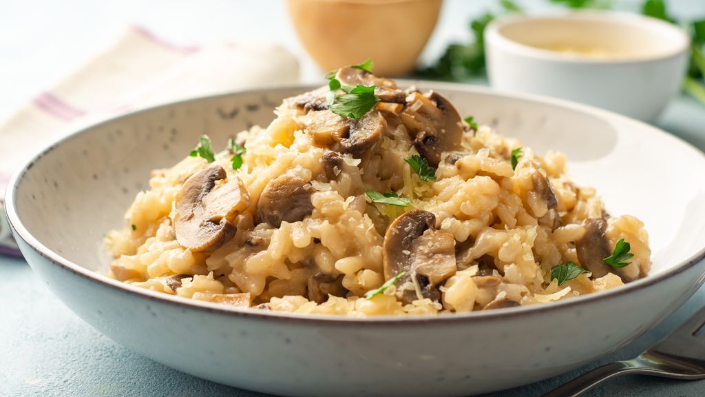 Risotto crémeux aux champignons