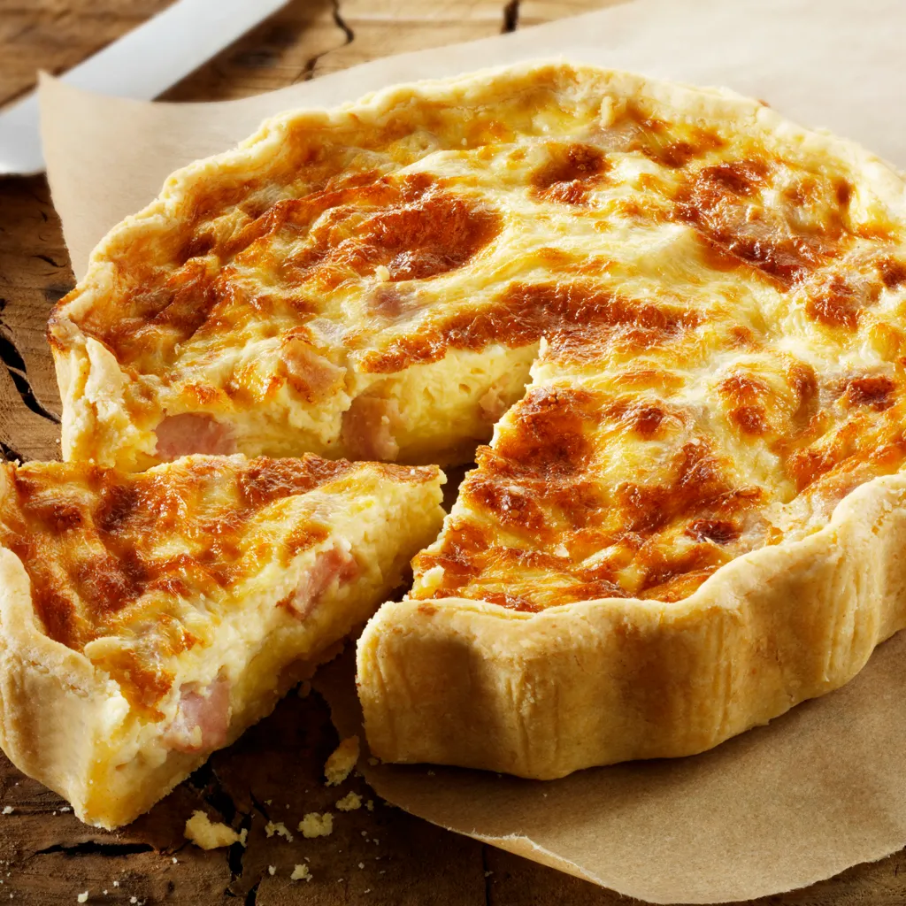 Quiche express aux lardons et champignons-image