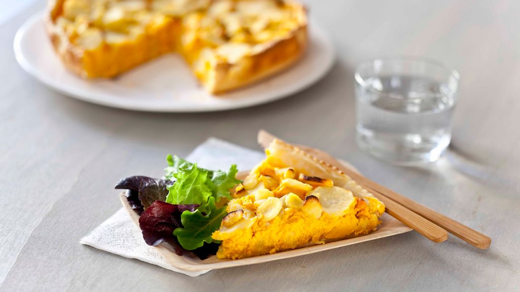 Tarte aux patates douces et aux panais
