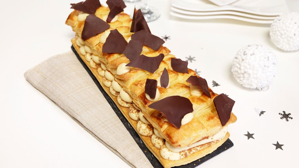 Bûche feuilletée façon tiramisu