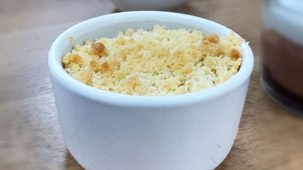 Verrine de crumble au potimarron