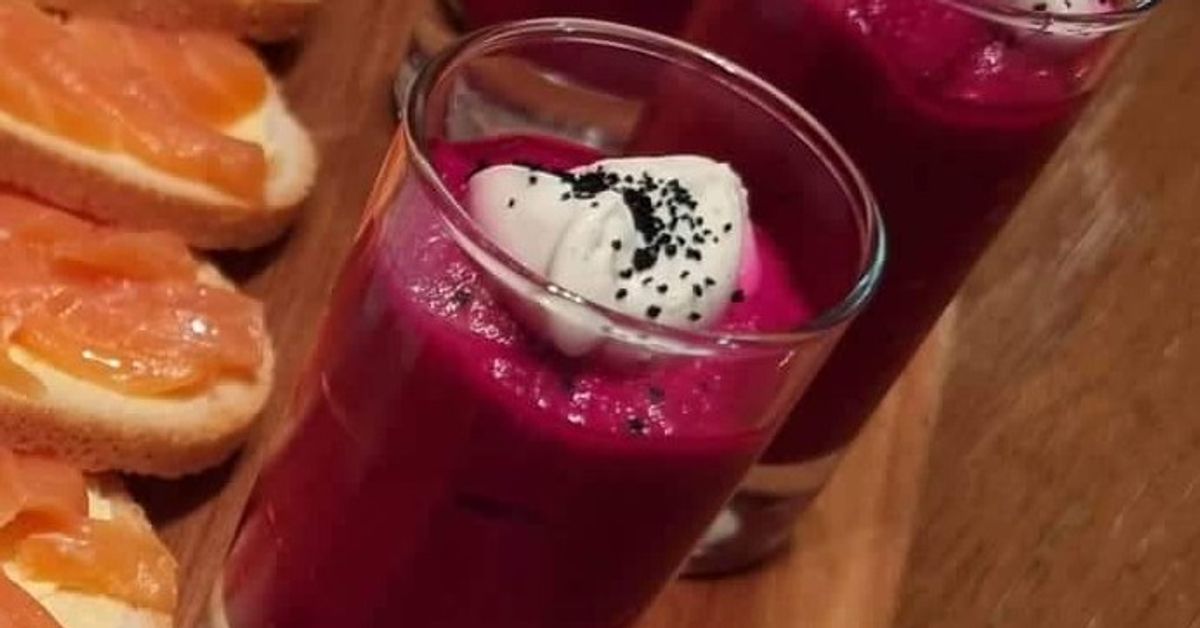 Verrine betterave mousse de chèvre recette de Verrine betterave mousse de chèvre