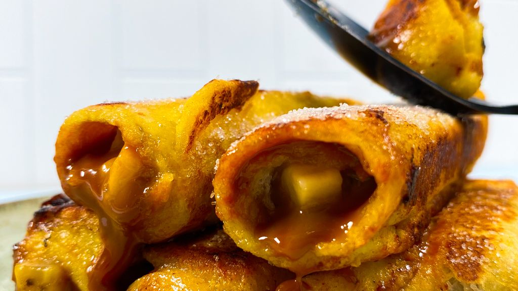 Fingers de pain perdu banane pâte à tartiner